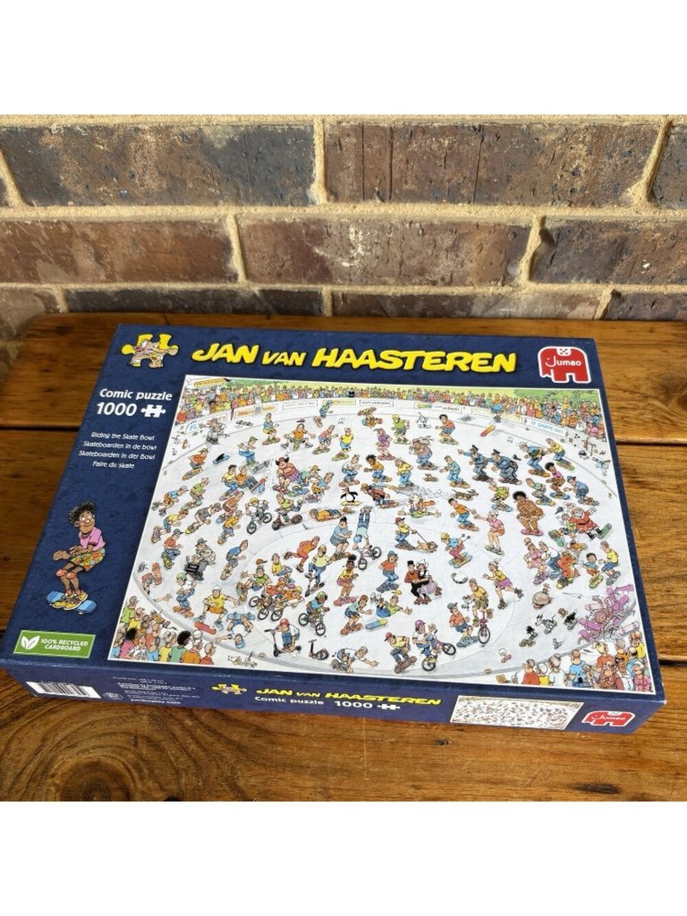 NEW SEALED Jumbo Riding The Skate Bowl (1000 Pieces) Jan Van Haasteren 2024